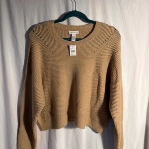 Full Tilt Tan Crew Neck Sweater